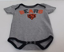 Chicago Bears NFL Team Apparel Kids 24 Months Gray One Piece