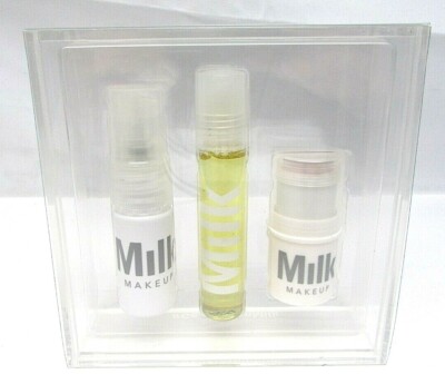 3 pc Set - Milk Makeup - Face Mist - Sunshine Oil - Baked Matte Bronzer NEW 
