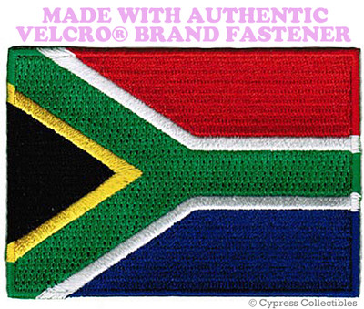 SOUTH AFRICA REPUBLIC FLAG PATCH EMBROIDERED SOUVENIR w/ VELCRO  Brand Fastener