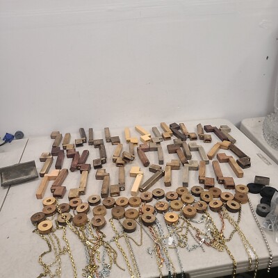 80 Lot Guitar String Peg Winder Bridge Pin Remover Wood Hand Made W/cymbal  