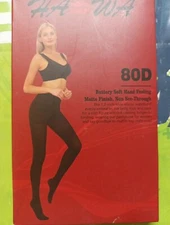 Womens Opaque Slimming Tights With Control Top 