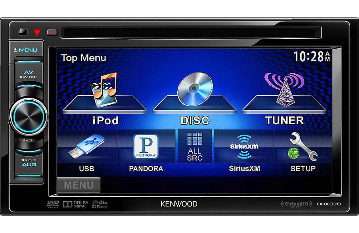 Kenwood Excelon DDX370 CD DVD BT Receiver | 6.1 Touchscreen