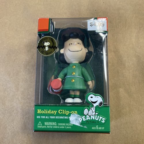 Peanuts LUCY Christmas Ornament Mini Figure ClipOn 2010 New 3.25”, 60