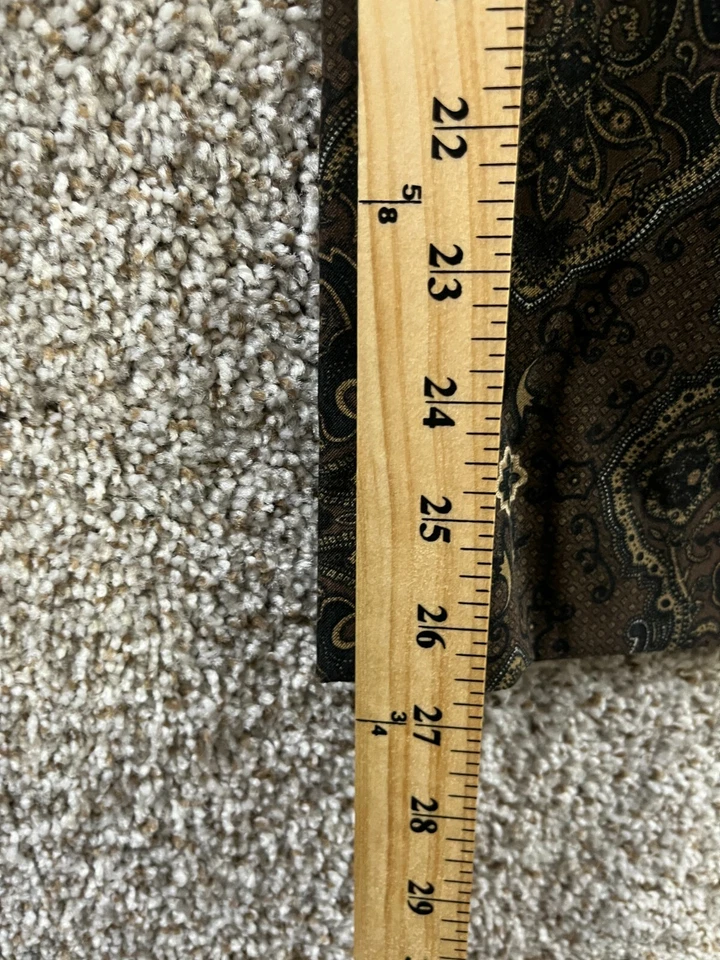 Брюки Geoffrey Beene женские размер 8 коричневые с узором брюки прямые эластичные - Изображение 4 из 4