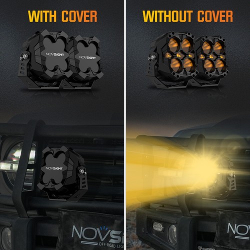 NOVSIGHT CYBER 6'' LED Pods Work Lights Flood Spot Lamp For Jeep Driving Offroad - Picture 11 of 16