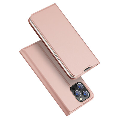 DUX DUCIS Skin Pro Kunstleder Wallet Case für iPhone 14 Pro Max - Roségold