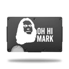Custom Laser Engraved Wallet - OH HI MARK - GREAT GIFT WALLET