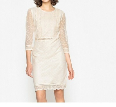cream lace dress uk