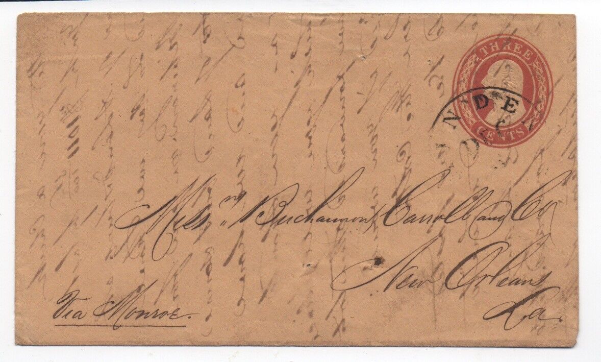 1850s US Cover sent to New Orleans Writ all Monroe Latest item gift via with over