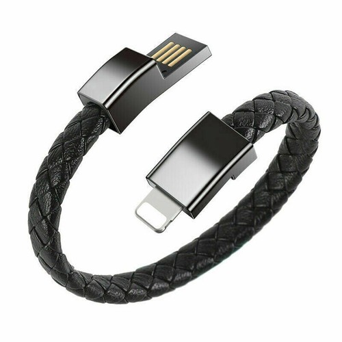For iPhone Type C Micro Bracelet Leather USB Fast Charge USB Lead Charger Cable - Picture 2 of 12