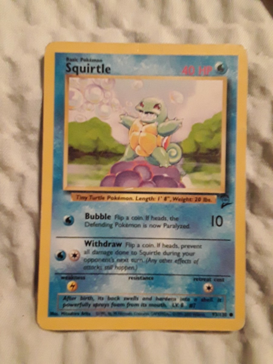 First Edition Squirtle 93/130 Basic Pokemon | eBay