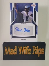 2024 Sage Football High Series Kasim Hill Autograph Black RC A-KH Auto - RI Rams