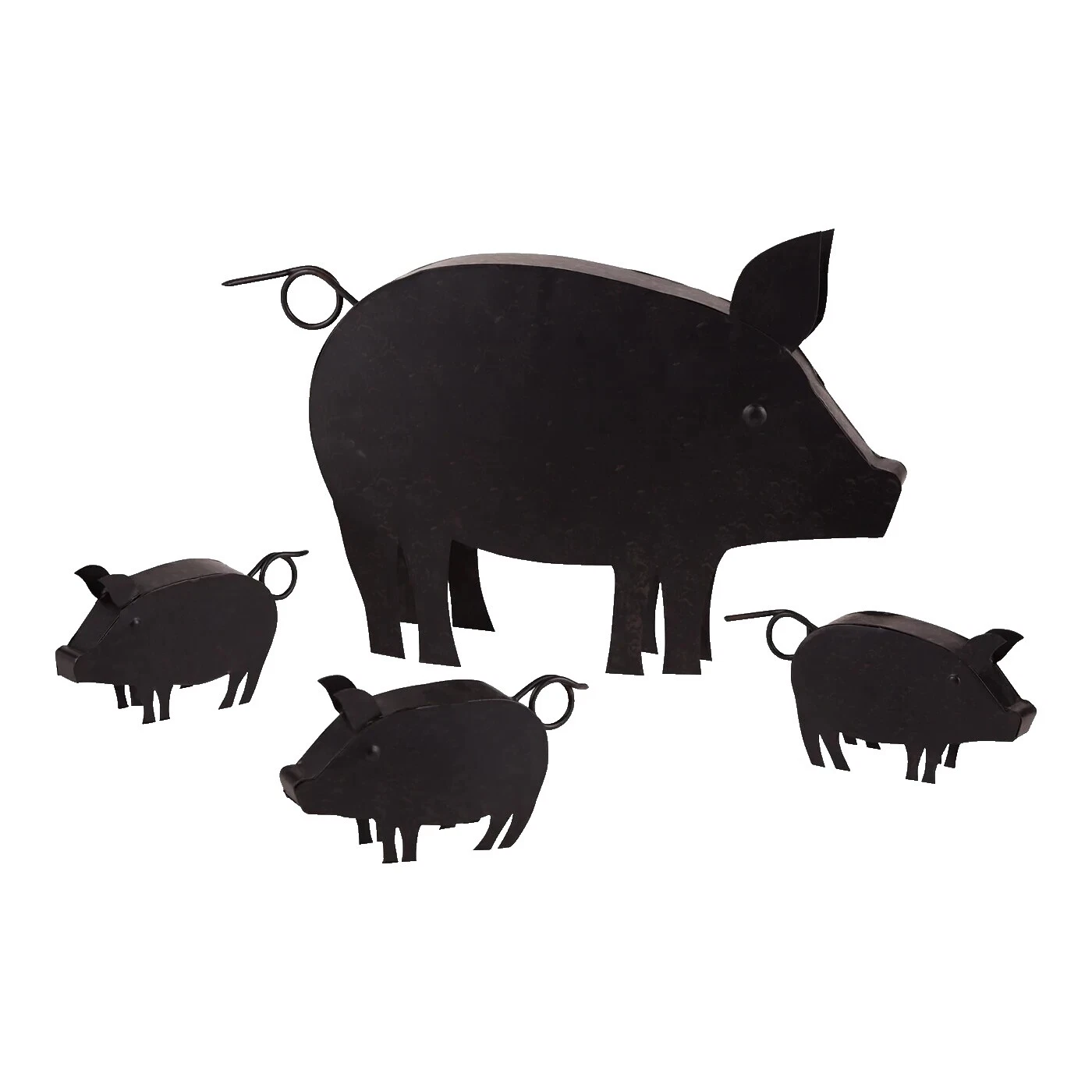 Esculturas al aire libre de metal de cerdo