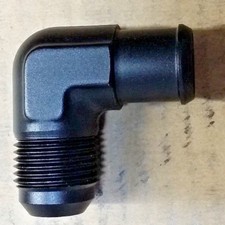-10 AN To 3/4" 0.75" 90* Barb Valve Cover Fitting Adapater 