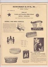 1956-57 Milton Bradley Co of Ga. retail Catalog  Crafts & Vacation Bible School