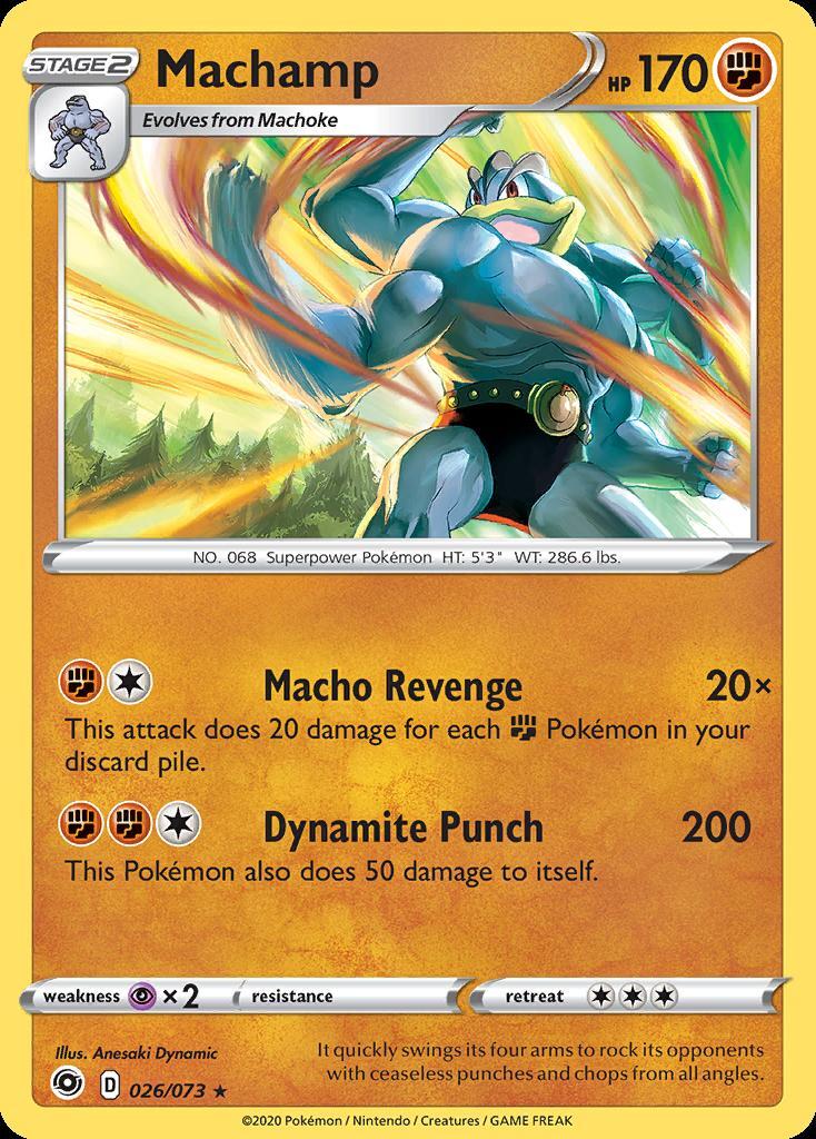Pokemon Machamp (26/80) Champion's Path LP HOLO