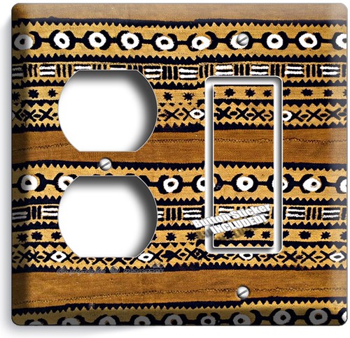 AFRIKANISCHER MALI TRIBAL SCHLAMM TUCH STIL LICHTSCHALTER AUSLASS WANDPLATTE ZIMMER VOLKSKUNST - Bild 29 von 34