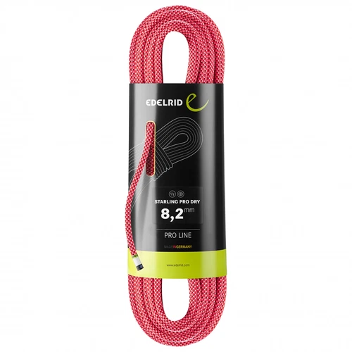 Edelrid - Starling Pro Dry 8,2mm pink 60m Halbseil Zwillingsseil Kletterseil