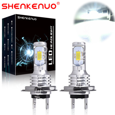 For Hyundai Kona Entourage Equus Veracruz White H7 LED Headlight Beam Bulbs