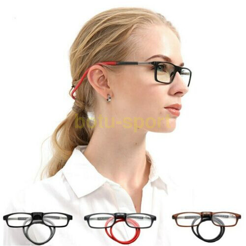 Magnetic Hanging Neck Reading Glasses Portable Unisex Magnet Retractable+1.0~4.0 - Picture 1 of 13
