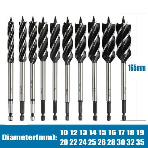 10-35mm SPEED Fast Cut Spade Bits Auger Wood Drill Bit Holesaw Joiner Carpenter - Picture 1 of 27