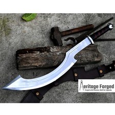 MACHETE KHOPESH/espada/cuchillos khopesh egipcios forjados a mano hoja larga de 20 pulgadas