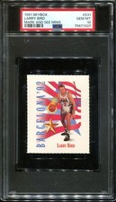 1991 Skybox Mark & See Minis Larry Bird #531 Celtics/Team USA PSA 10 GEM MINT
