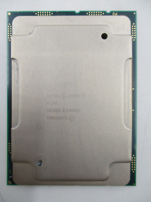 Intel Xeon Gold 6148 2.40GHz 20Core 27.5 MB LGA 3647 CPU P/N: SR3B6 Tested