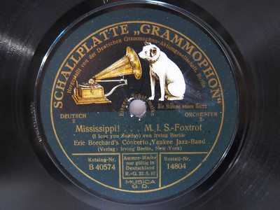 78rpm ERIC BORCHARD'S JAZZ BAND - Mississippi ! M.I.S.-Foxtrot / Mr. Gallagher