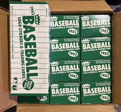 1983 Fleer Baseball Unopened Vending Box From Case (Boggs Gwynn Sandberg RC)
