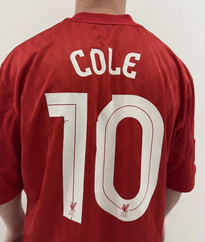 Fc Liverpool 2010 2011 2012 Home Jersey Shirt Soccer Football Adidas #10 Cole - Image 4 of 4