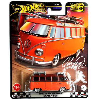 Hot Wheels Premium 1967 Volkswagen VW Samba Bus Boulevard-114 Real Riders OVP