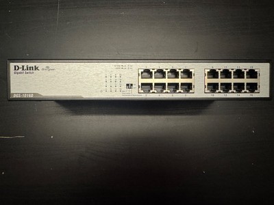 D-Link DGS-1016D 16-Port Gigabit Switch - Schwarz
