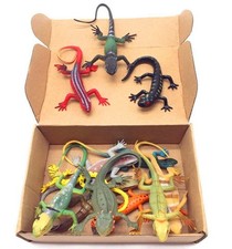 Artificial Model Reptile Lizard Animal Figures Kids Gift 12pcs