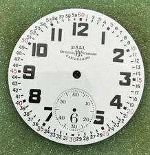 Ball Official Railroad Standard Montgomery 16s Pocket Watch Dial White J28