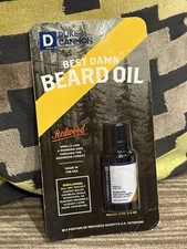 NEW Duke Cannon Co Best Damn Beard Oil Redwood 0.5 oz Made USA TRAVEL SIZE