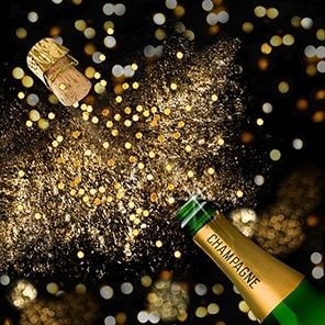 Braun & Company Servietten Motiv Champagnerfest 33X33Cm Tischservietten-image