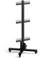 Movable Olympic Weight Plate Tree with 6 Metal Pegs