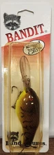 Vintage Pre Pradco Bandit 400 Series Crankbait 441 Brown Craw 04 Chart Belly
