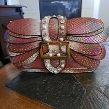 Womens Purse/Handbag.Jewels,Faux Pearls, Rhinestones,Gold Accents.Bag Has It All