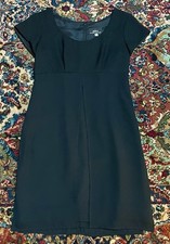 a.b.s Allen Schwartz Women Little Black Empire Audrey Hepburn Mini Lined Dress 2