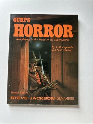 GURPS 6004 HORROR RPG Roleplaying book Steve Jackson Games 1990 Second Edition