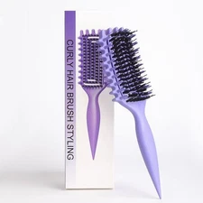 	Curly Hair Brush Defining Vented Curl Defining Brush for Effortlessly	
