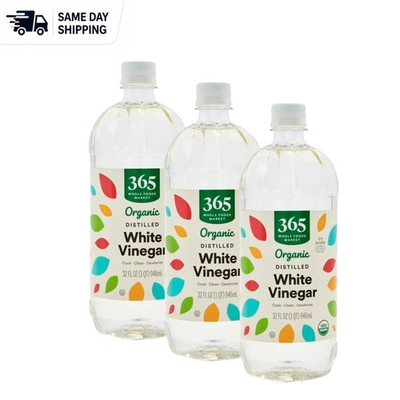 #ad Pack of 3 32 Fl Oz Organic White Distilled Vinegar for Cleaning amp; Deodorizing $13.99