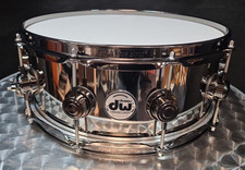 DW Collectors USA 14x5,5" pollici rullante tamburo ottone nichel hardware DRVK5514SVN NUOVO