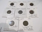 8 Different Indian Head Pennies Stasrting 1880