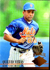 Quilvio Veras Rookie #538 1994 Fleer Ultra New York Mets Baseball Card MLB NM. rookie card picture