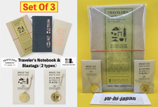 TRAVELER'S FACTORY TRAVELER'S notebook Kyoto version  brass tag 2 types 3Set