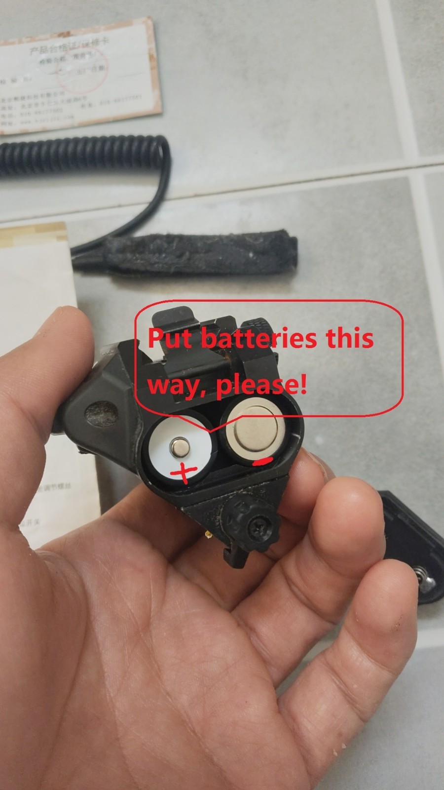 Chinese PLA  QMZ265 Tactical Flash Light Special force combat  3 in 1 used