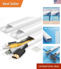 Large Capacity 42" Cord Cover - Perfect for Concealing HDMI and Power Cords